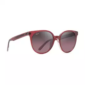 Maui Jim Mehana Polarized Sunglasses Raspberry With Crystal Frame Maui Rose Lens