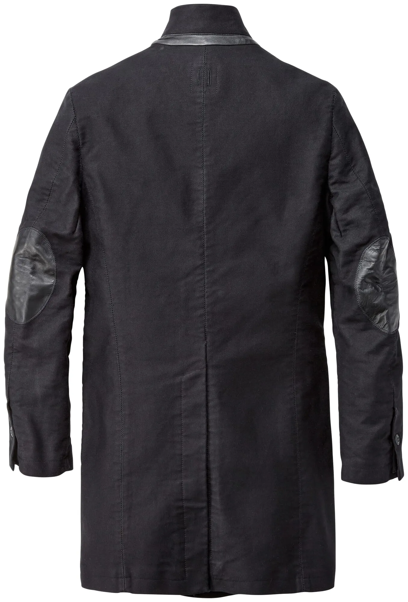 Men coat twisted double pilot, Black | Manufactum