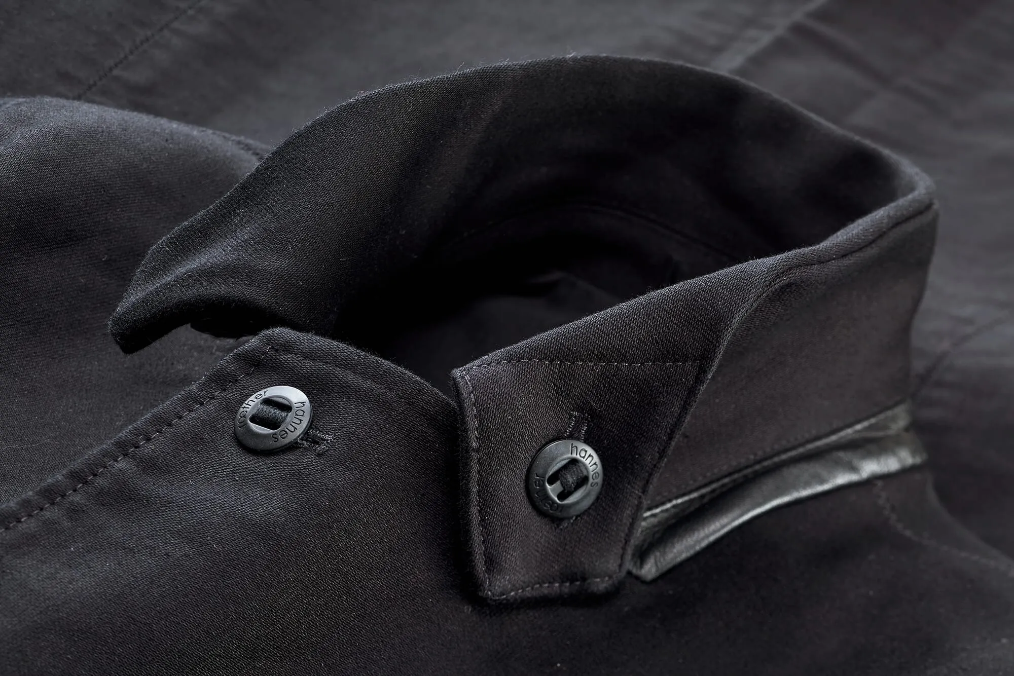 Men coat twisted double pilot, Black | Manufactum