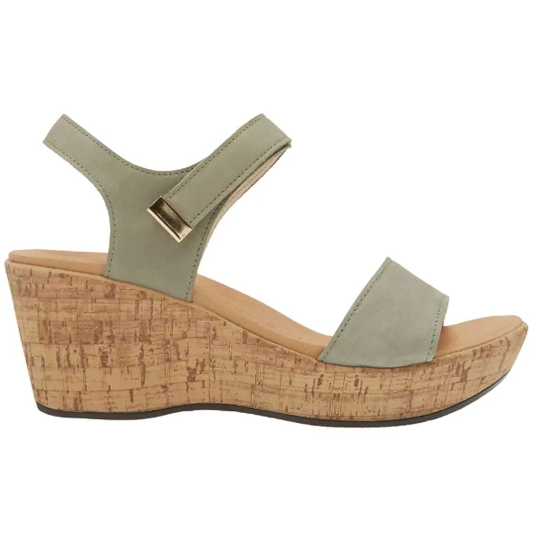 Naot Summer Wedge Sandal Sage Nubuck (Women's)