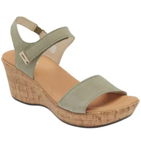 Naot Summer Wedge Sandal Sage Nubuck (Women's)