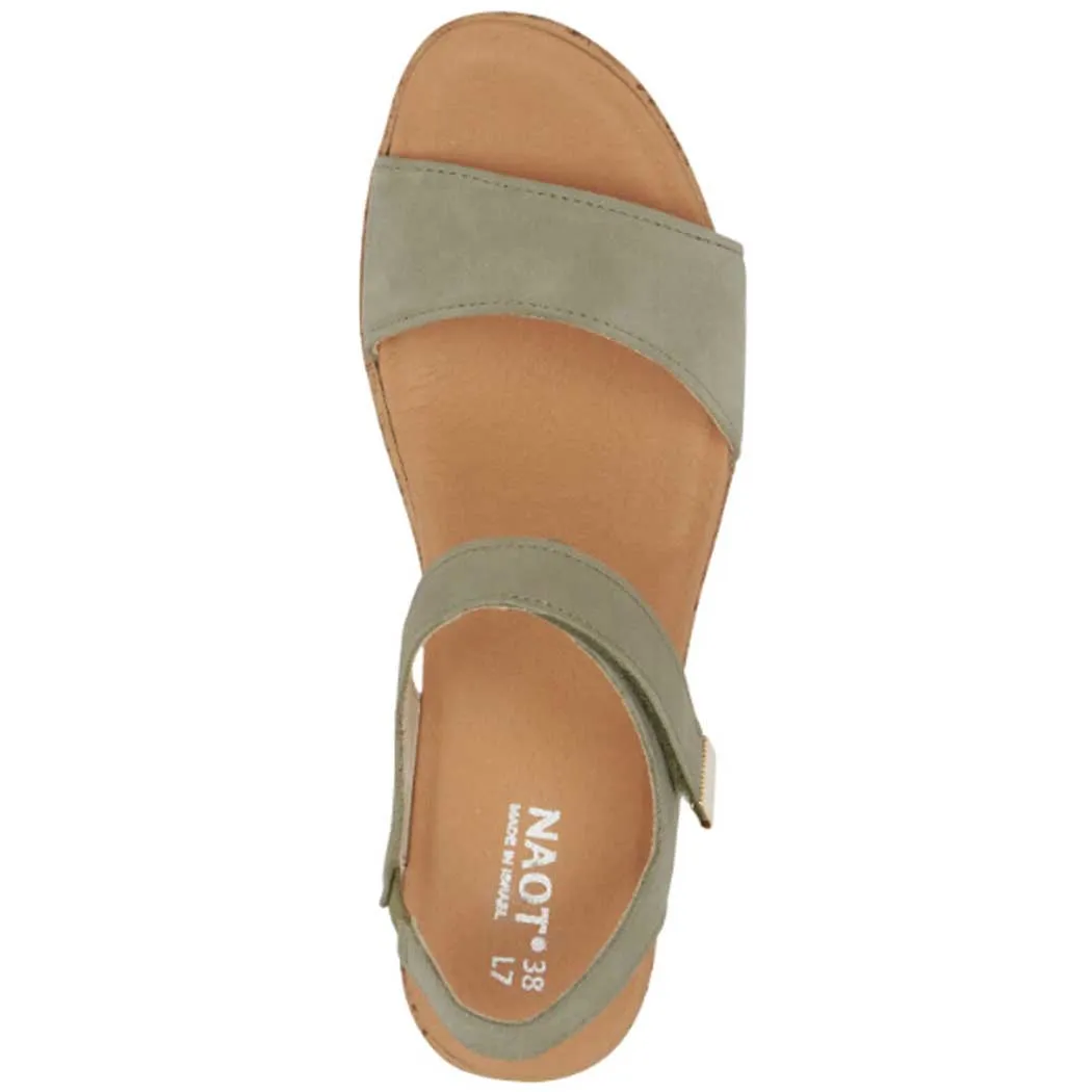 Naot Summer Wedge Sandal Sage Nubuck (Women's)