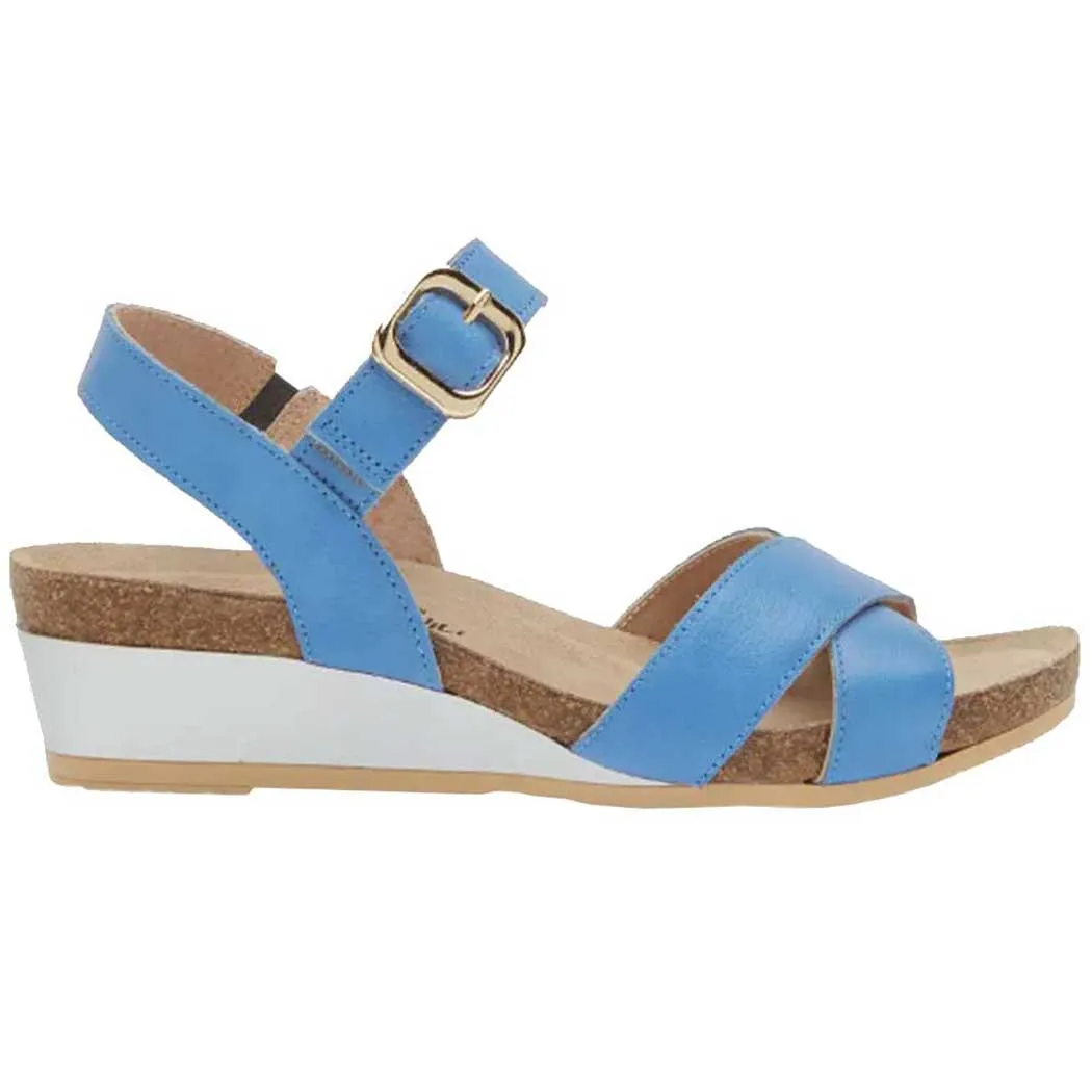 Naot Throne Wedge Sandal Sapphire Blue (Women's)