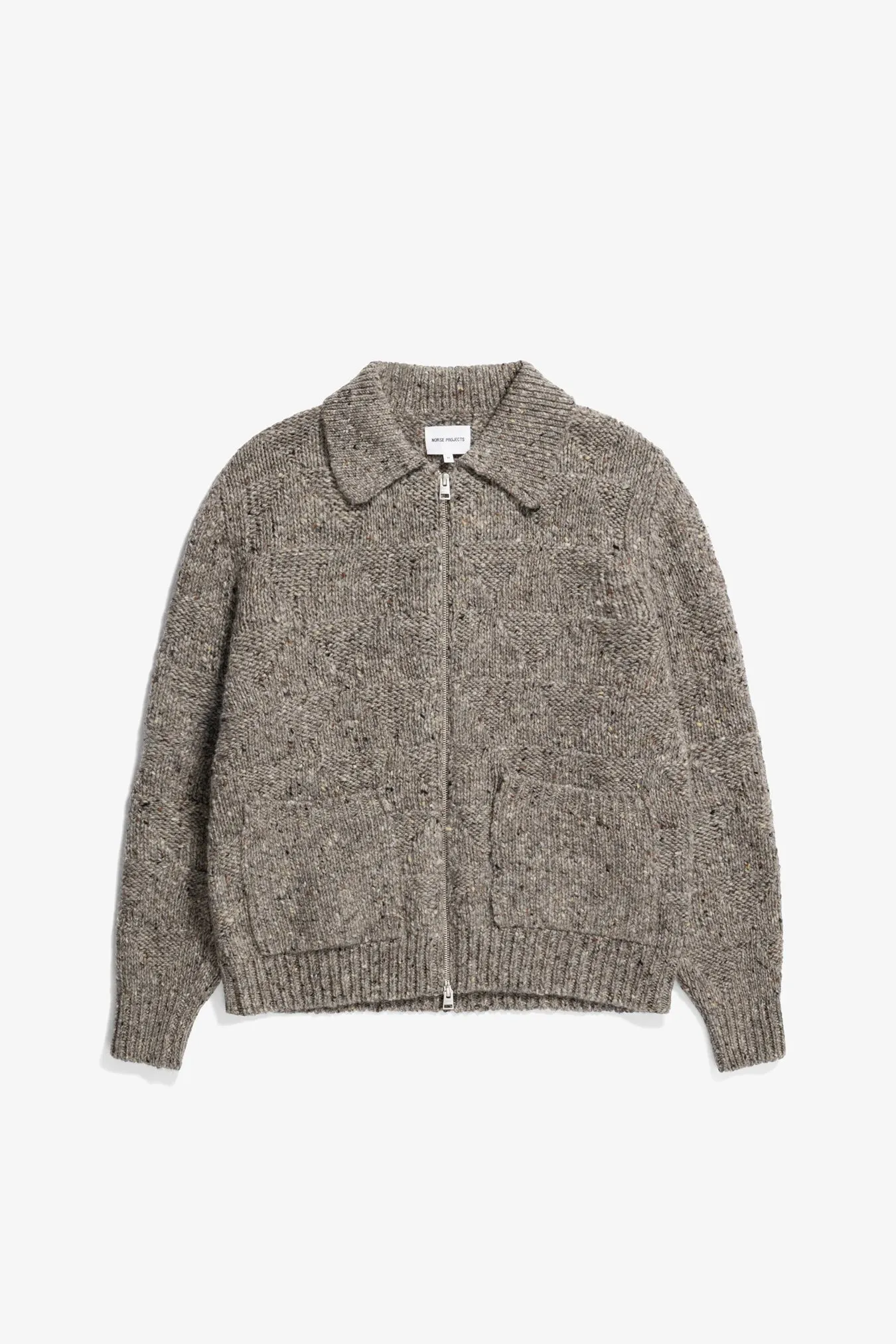 Norse Projects Erik Donegal Diamond Jacket Grey Melange