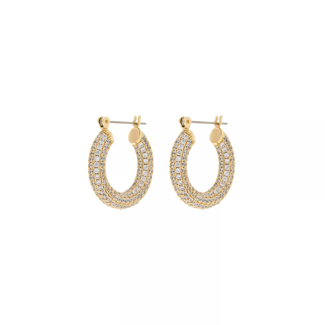 PAVE BABY AMALFI HOOPS