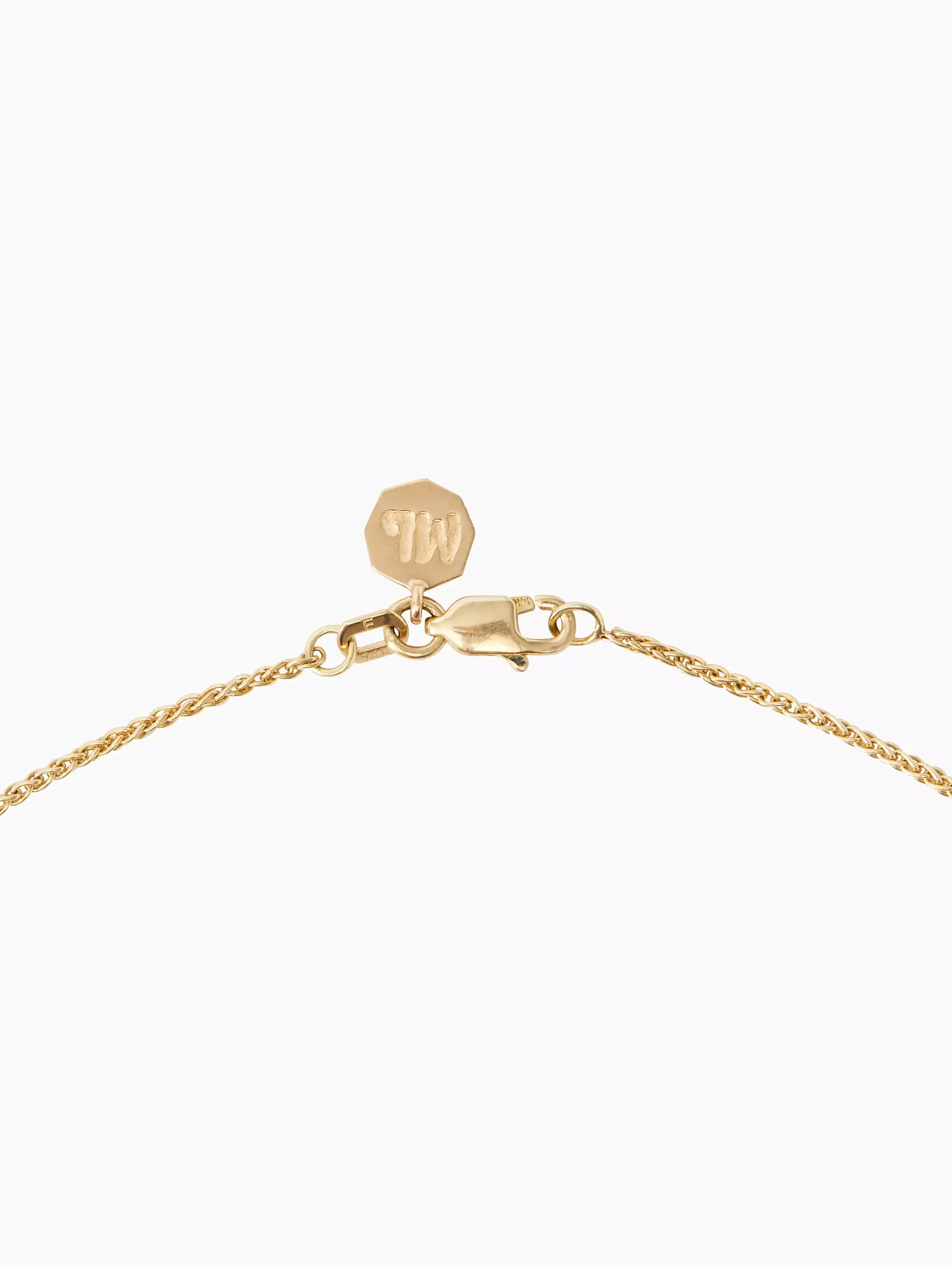 Pave Initial Coin Necklace