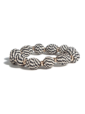 Phoebe Bracelet - Black/Cream