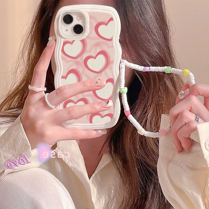 Pink Heart Bracelet Phone Case