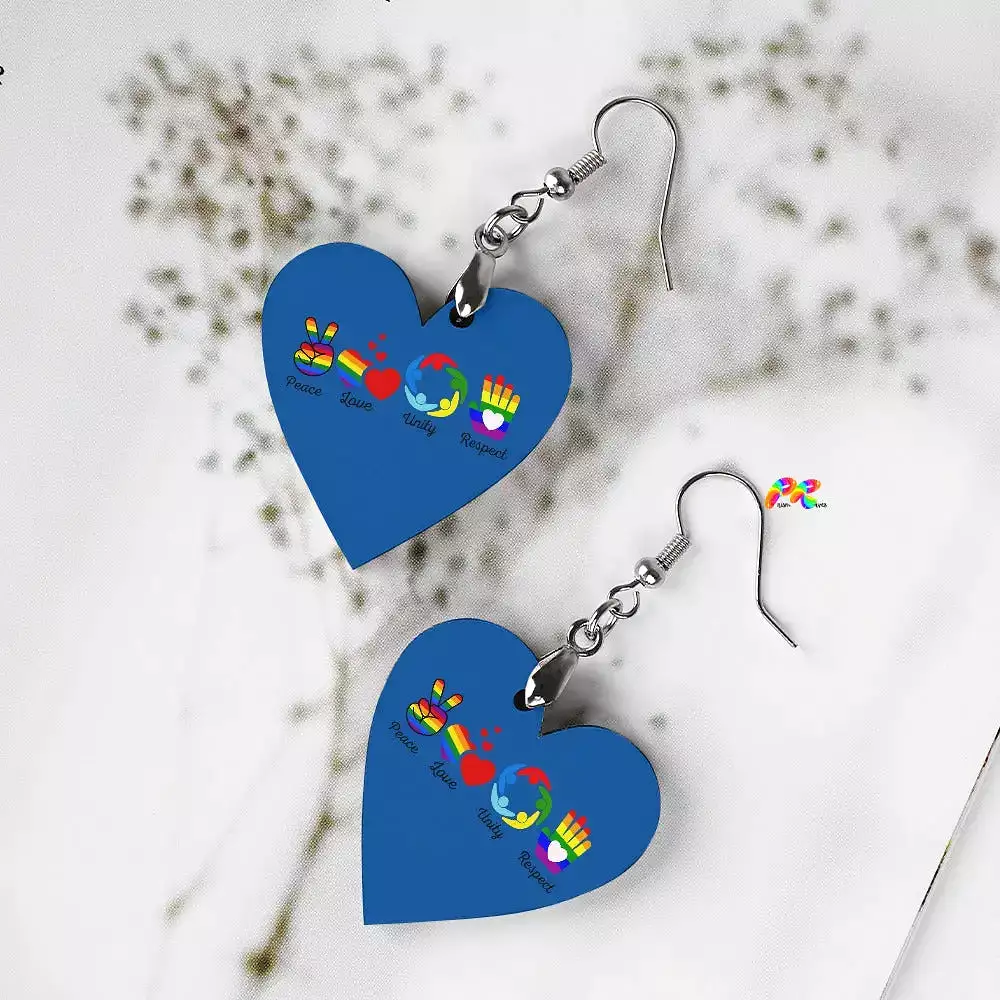 PLUR Wooden Earrings