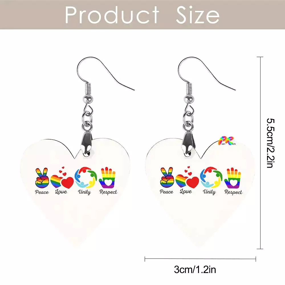 PLUR Wooden Earrings