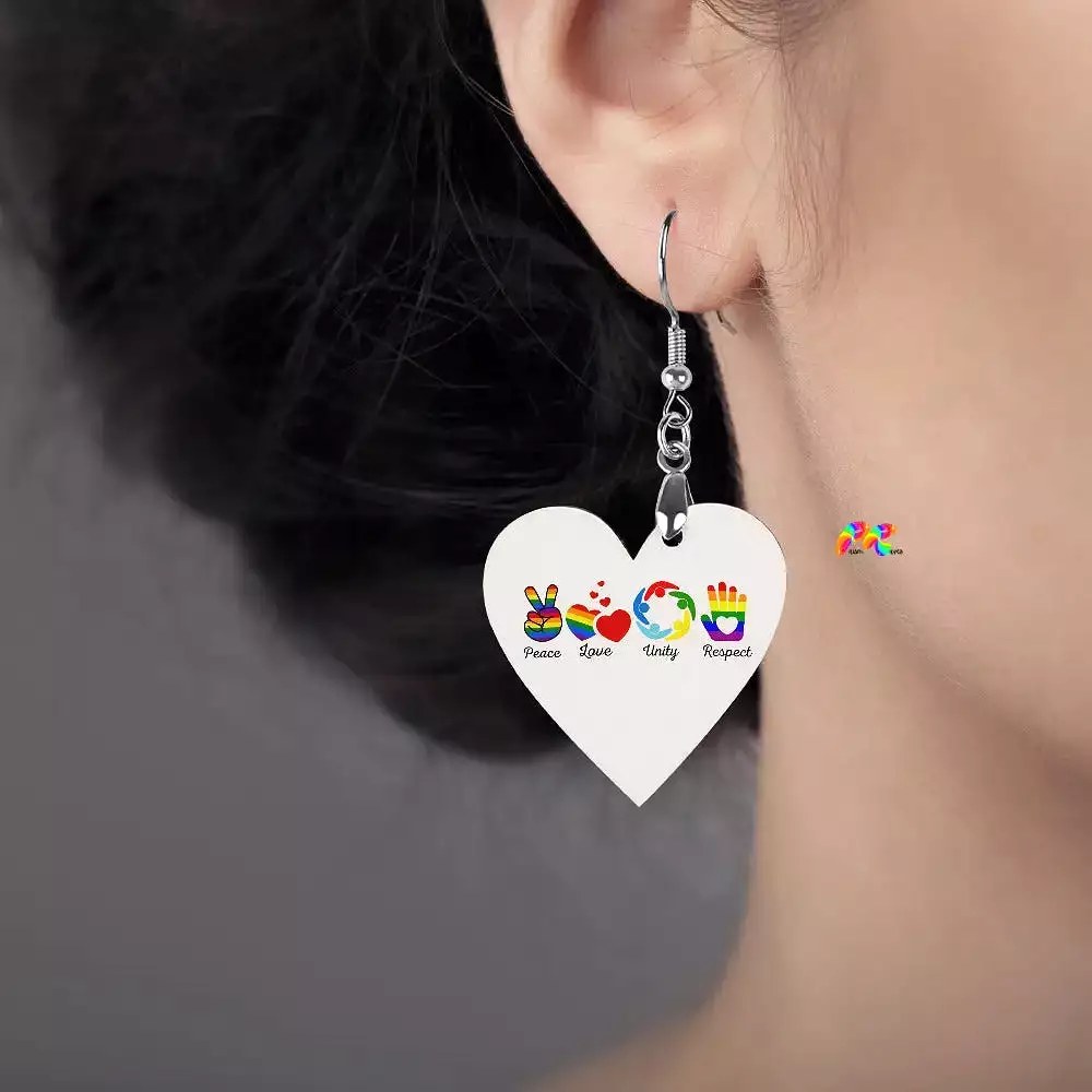 PLUR Wooden Earrings