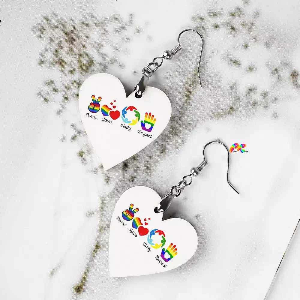 PLUR Wooden Earrings