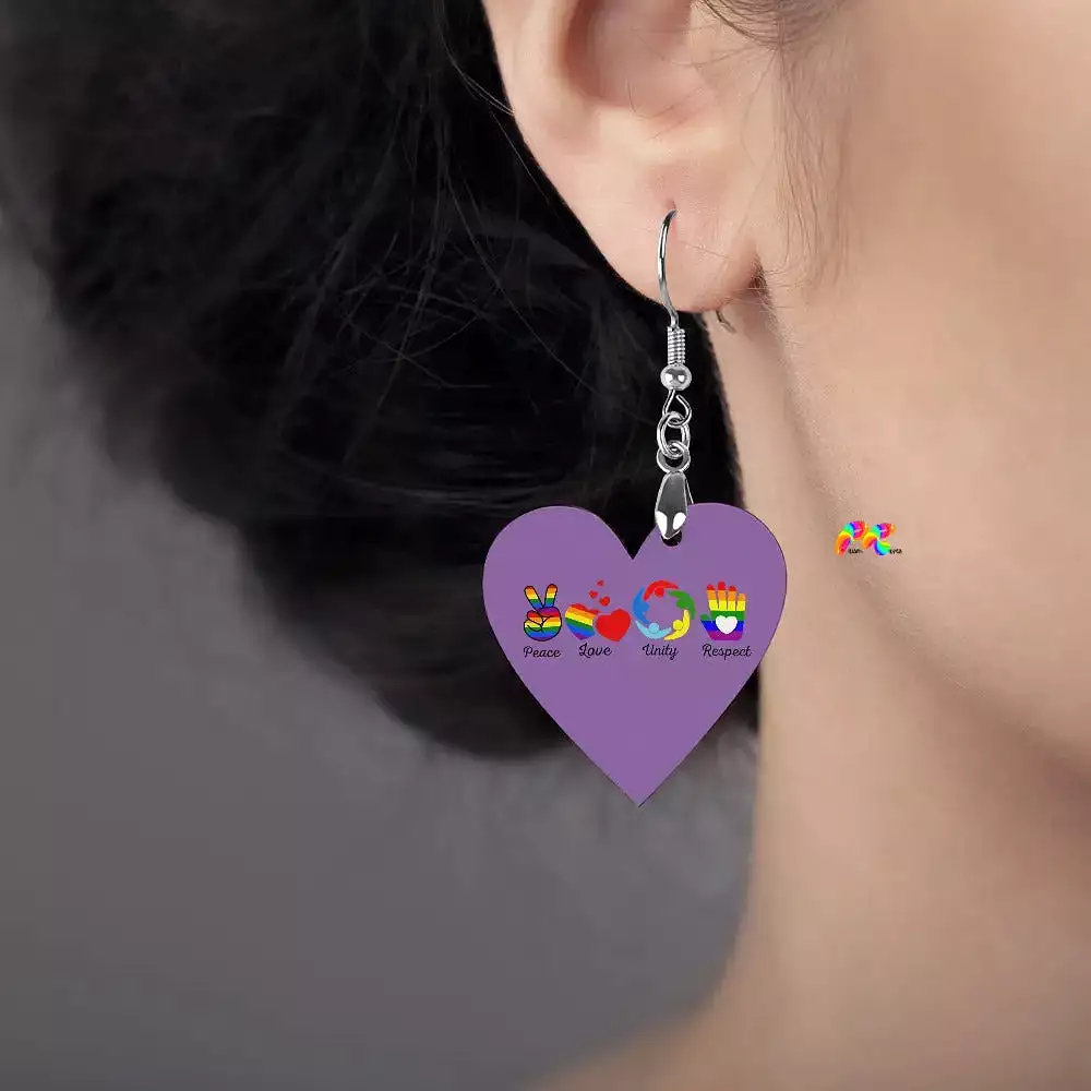 PLUR Wooden Earrings