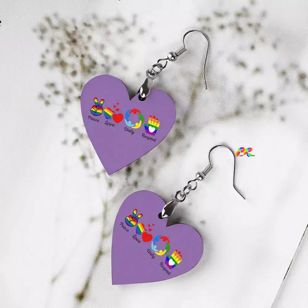 PLUR Wooden Earrings