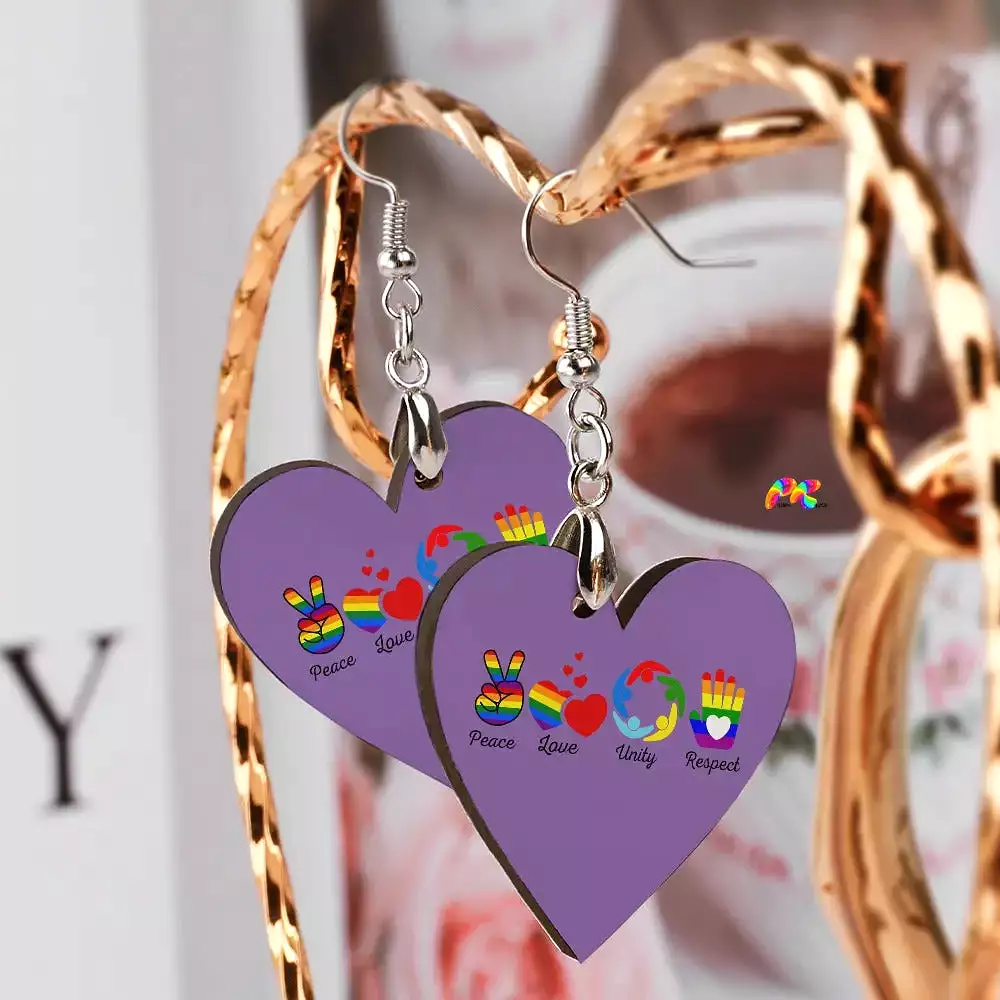 PLUR Wooden Earrings