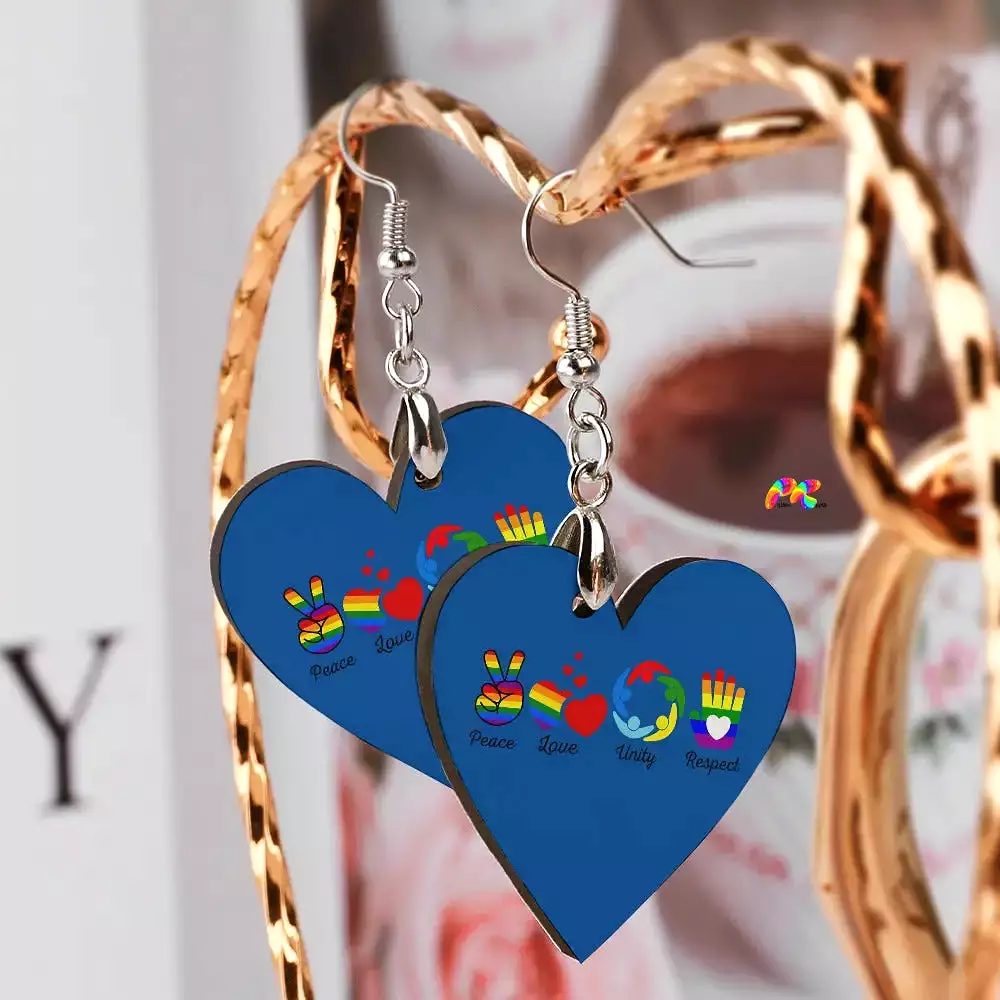 PLUR Wooden Earrings