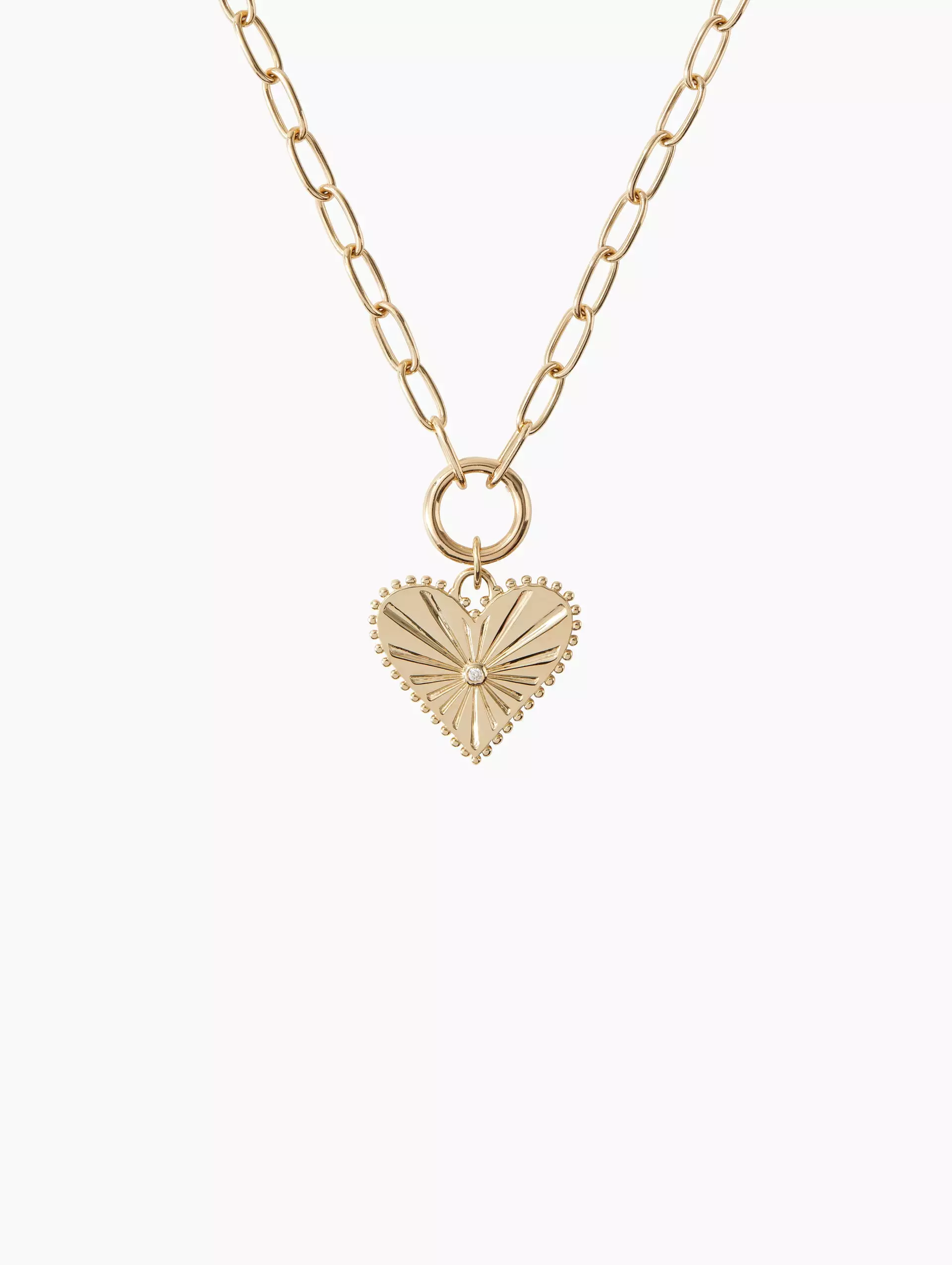 Pour Toujours Heart Coin Necklace