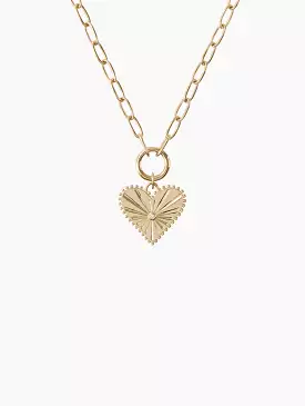 Pour Toujours Heart Coin Necklace