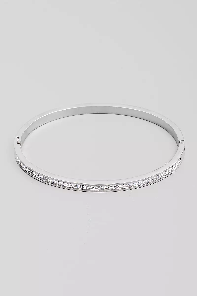 Rhinesone Bangle Bracelet