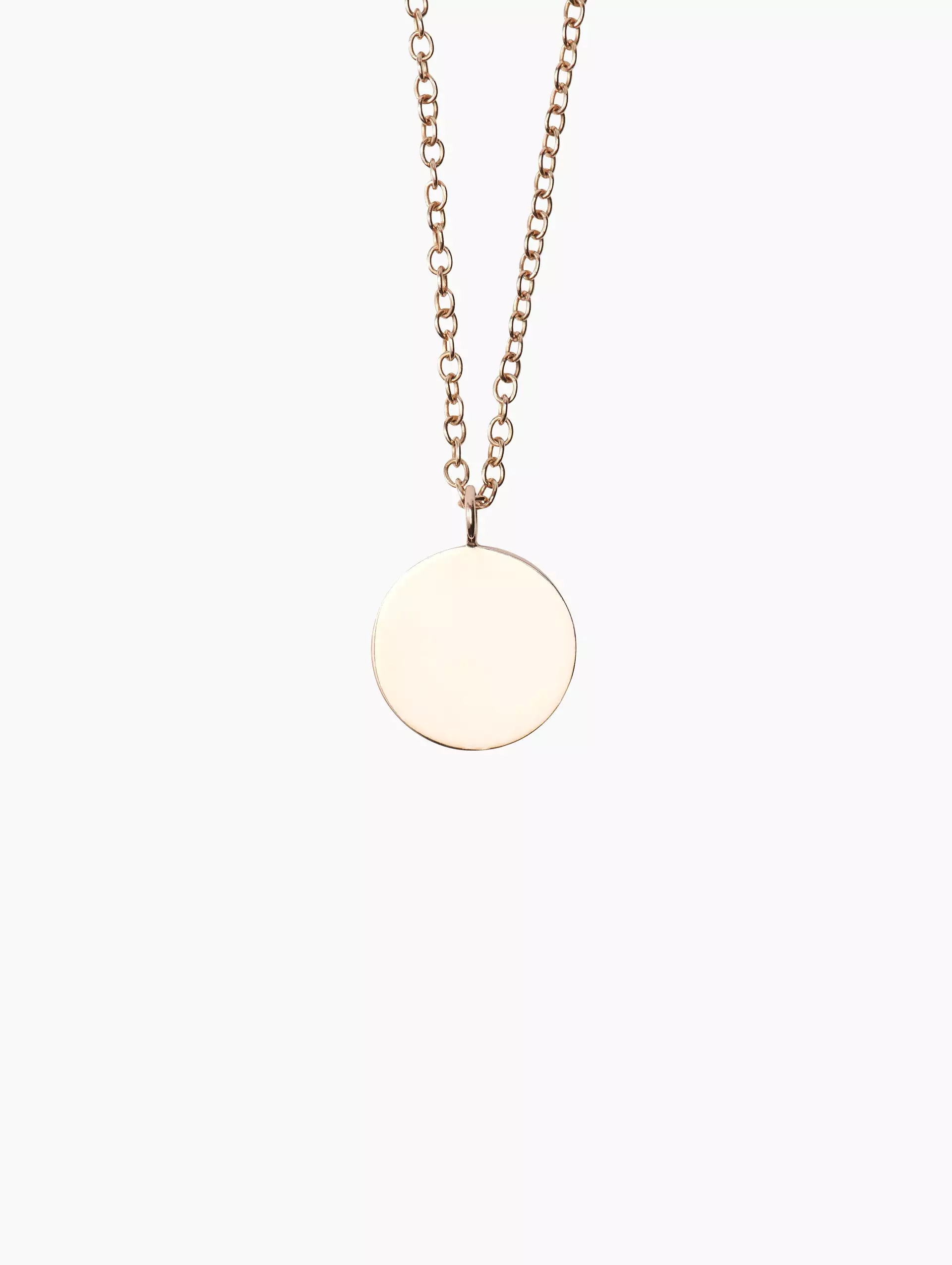 Rose Gold Talisman Coin Necklace