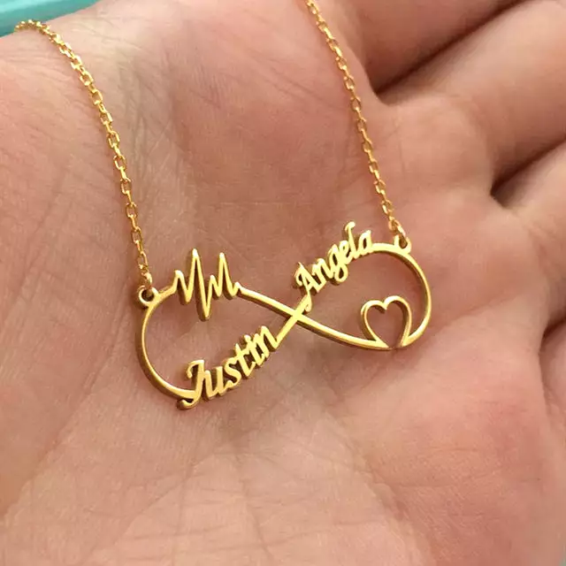 Shop i Style Custom Stainless Steel Infinity Name Necklace Boho Jewelry Personalized