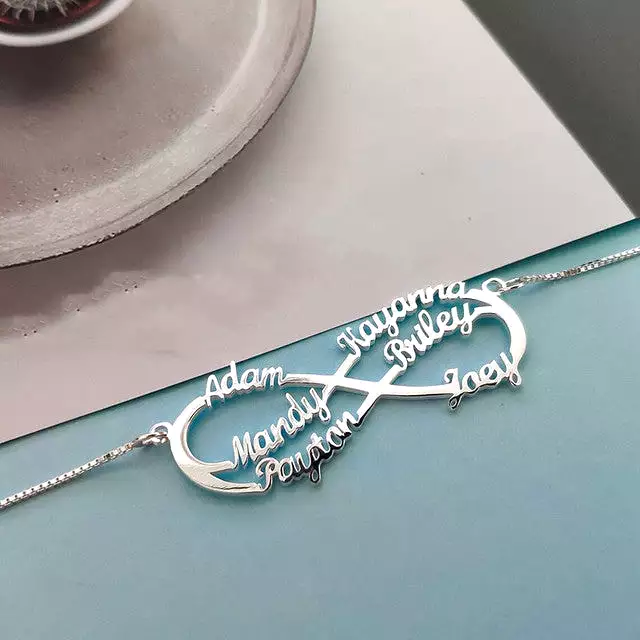 Shop i Style Custom Stainless Steel Infinity Name Necklace Boho Jewelry Personalized