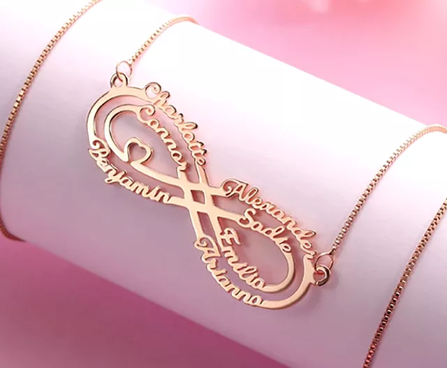 Shop i Style Custom Stainless Steel Infinity Name Necklace Boho Jewelry Personalized