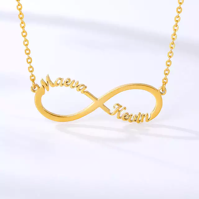 Shop i Style Custom Stainless Steel Infinity Name Necklace Boho Jewelry Personalized