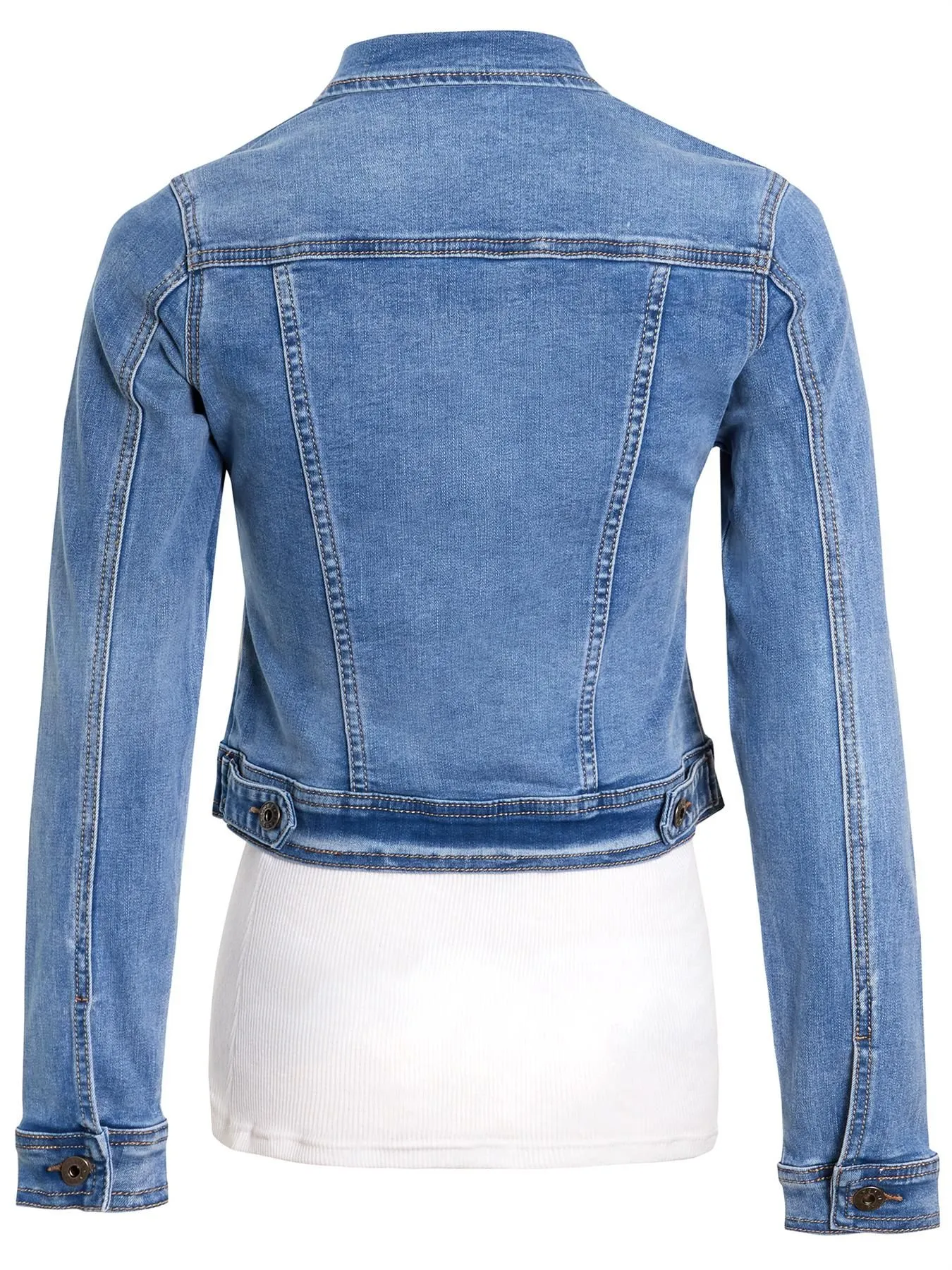 Stonewash Blue Denim Jacket, UK Sizes 8 to 14