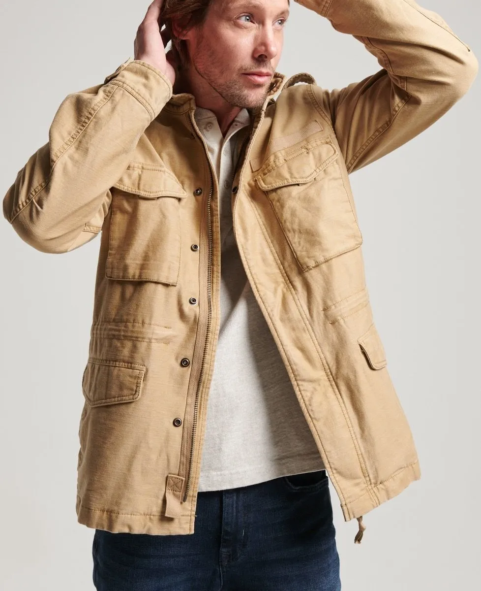 Superdry Vintage Field M65 Military Jacket Classic Tan Brown