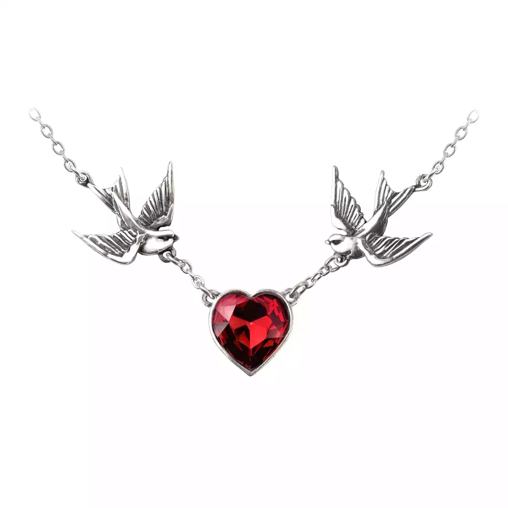 Swallow Heart Necklace