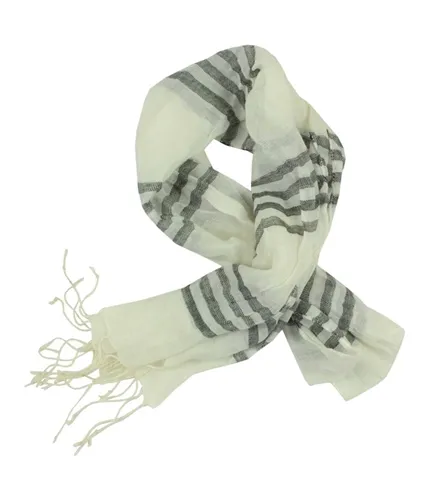 Tallia Womens Talia Sheer Knit Stripe Wrap Scarf