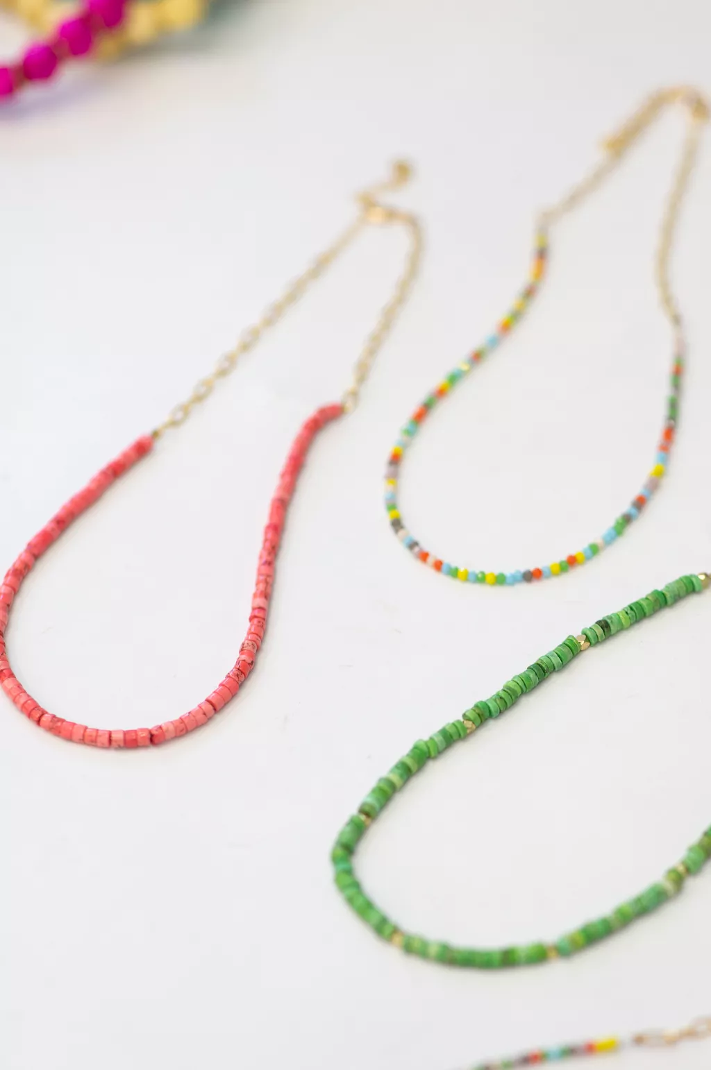 The Lara Beaded Chain Necklace by Annie Claire Designs