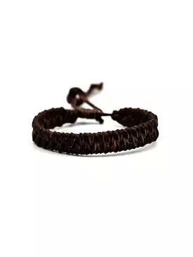 Thin Braided Leather Bracelet