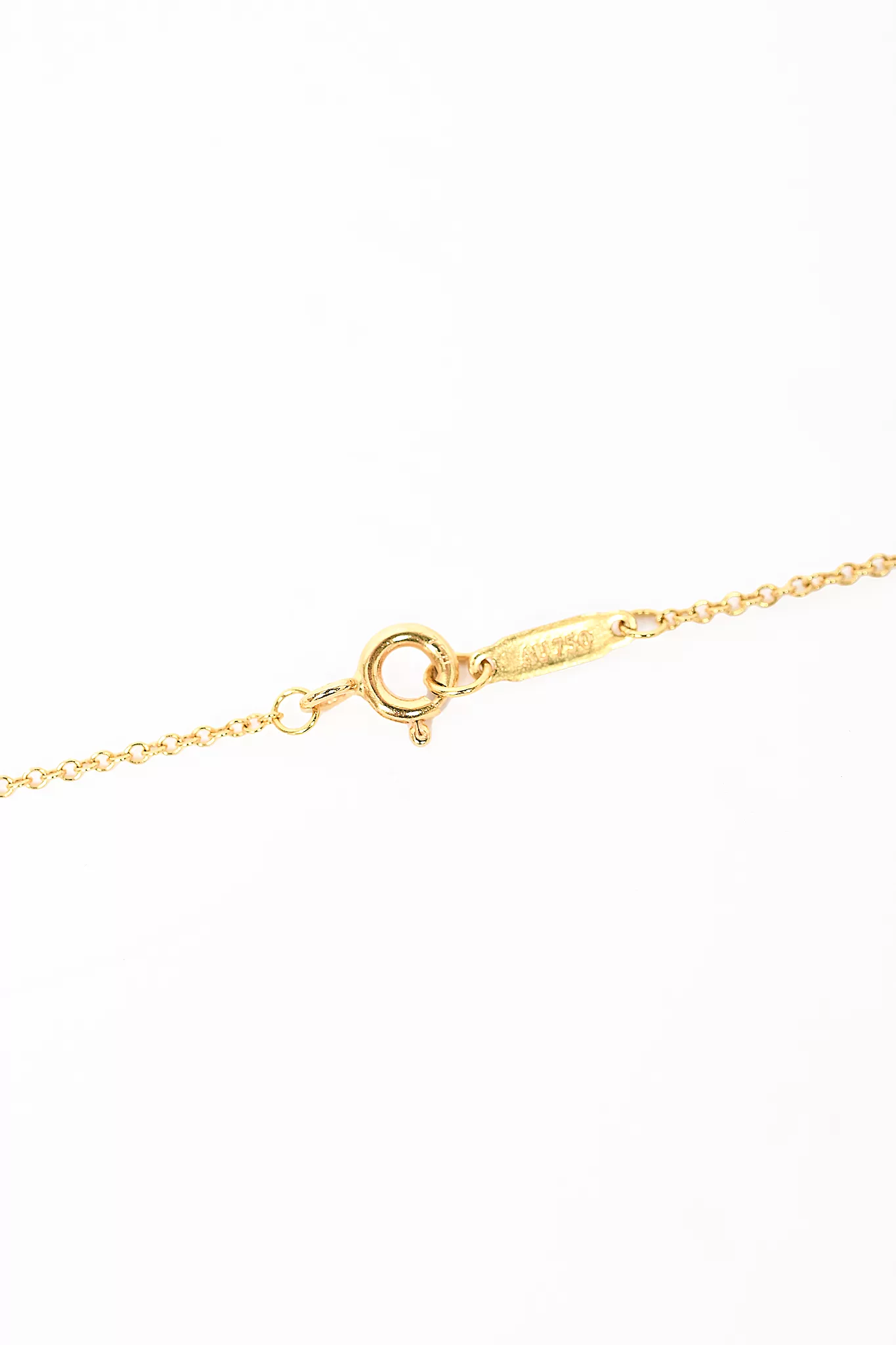 Tiffany & Co. 18K Gold Mini Pave Diamonds Heart Necklace