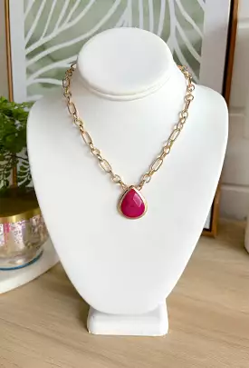 Treat You Better Necklace in Pink