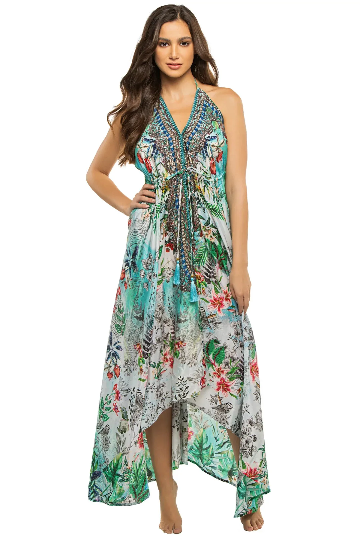 Tropical Halter Dress