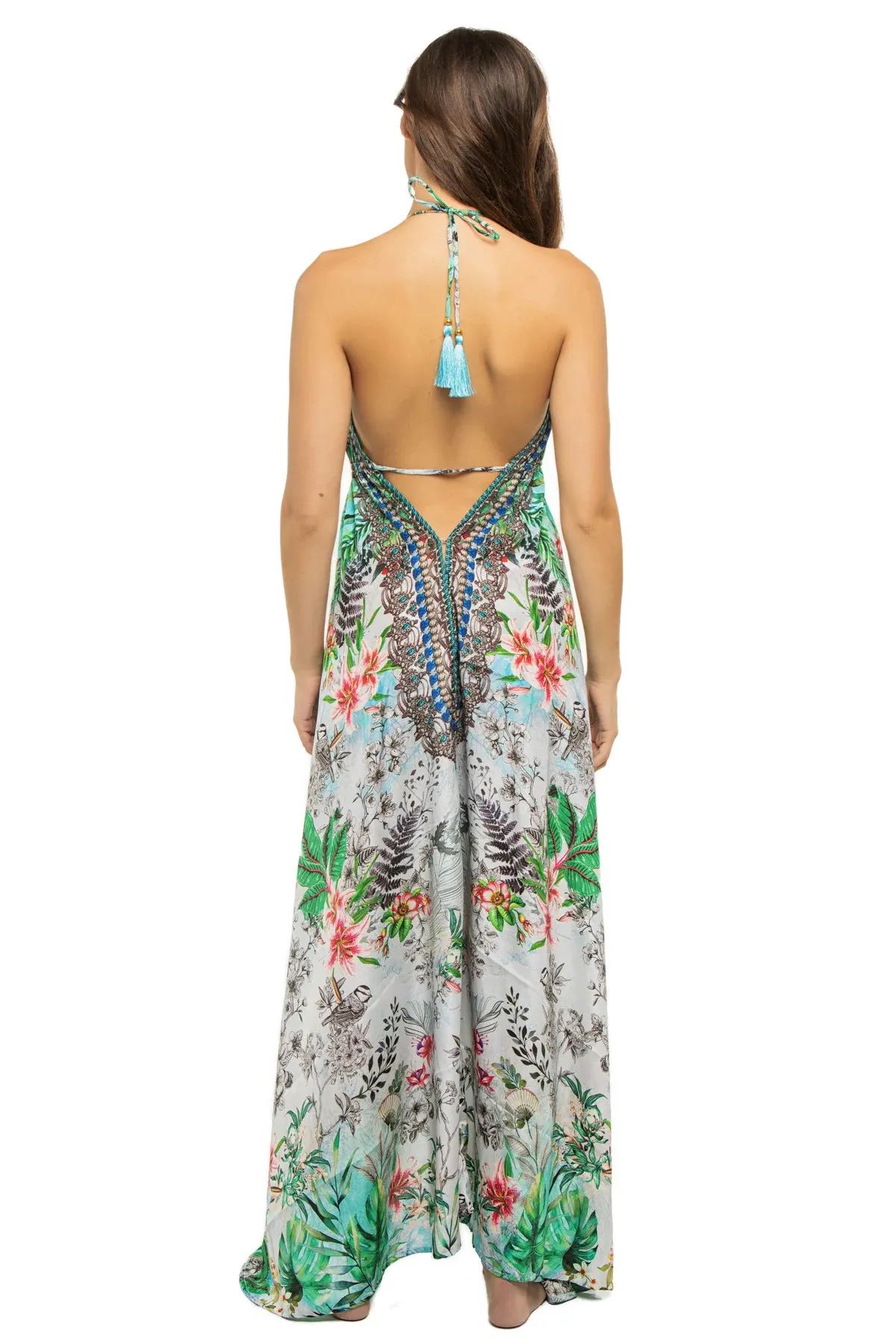 Tropical Halter Dress