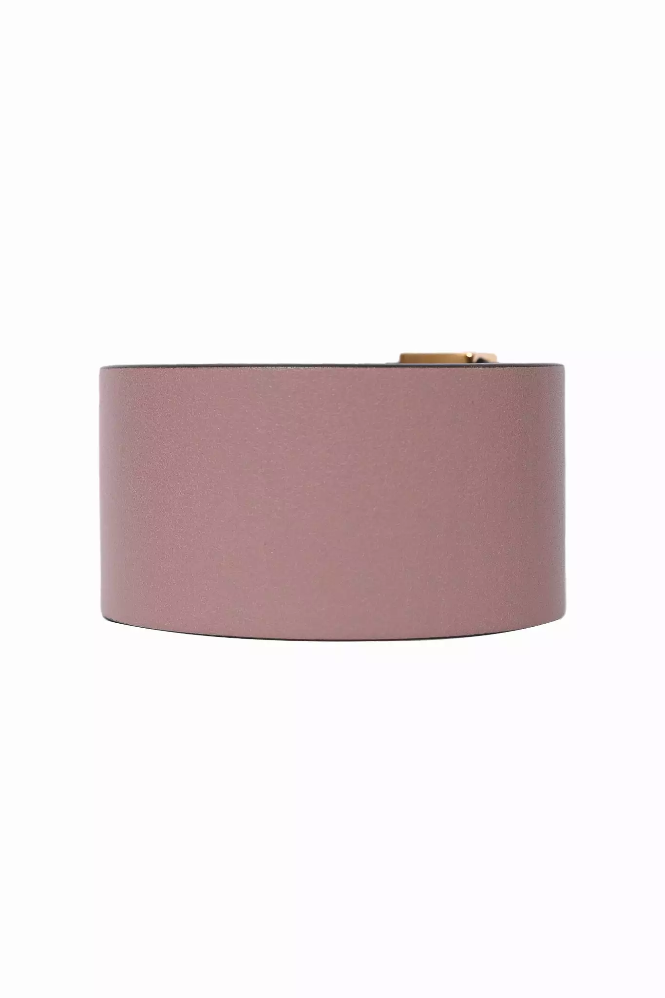 Valentino Mauve Pink Leather Rockstud Wide Bracelet