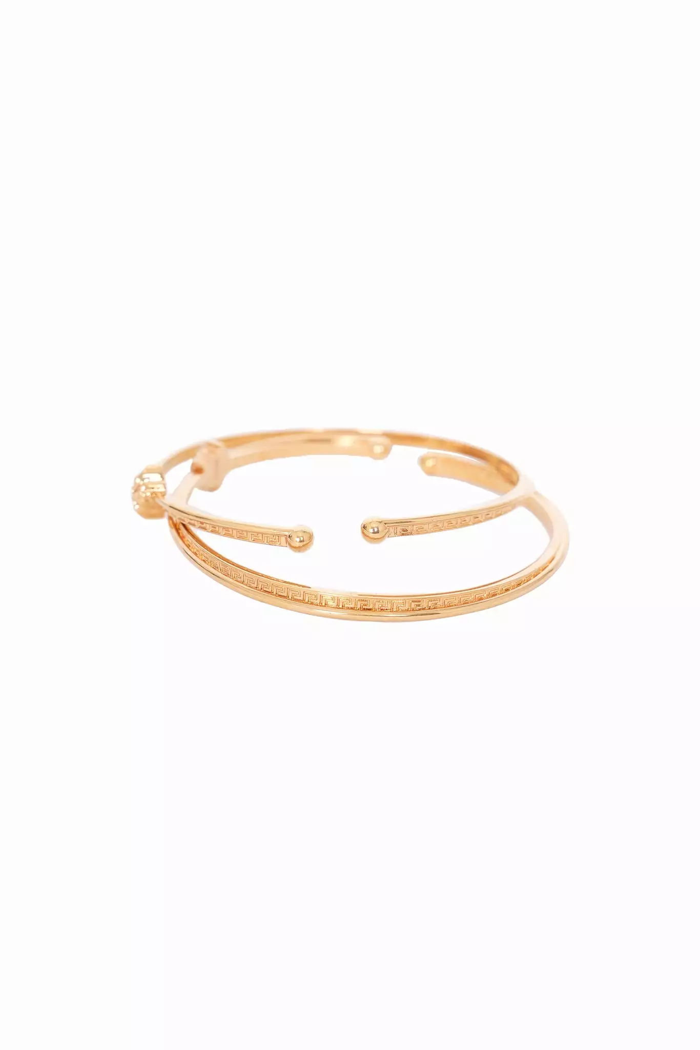 Versace Gold Tone Bangle Bracelet Set