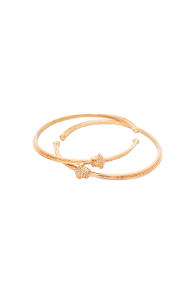 Versace Gold Tone Bangle Bracelet Set