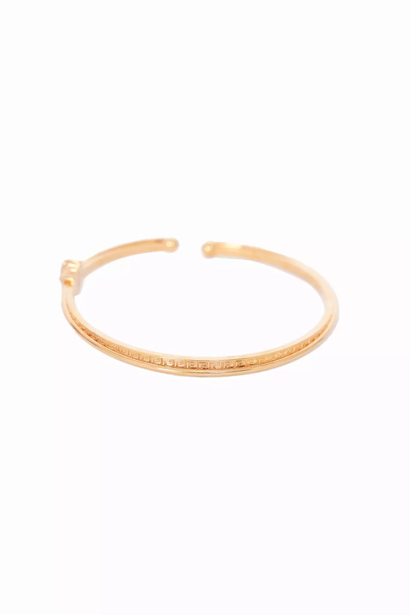 Versace Gold Tone Bangle Bracelet Set