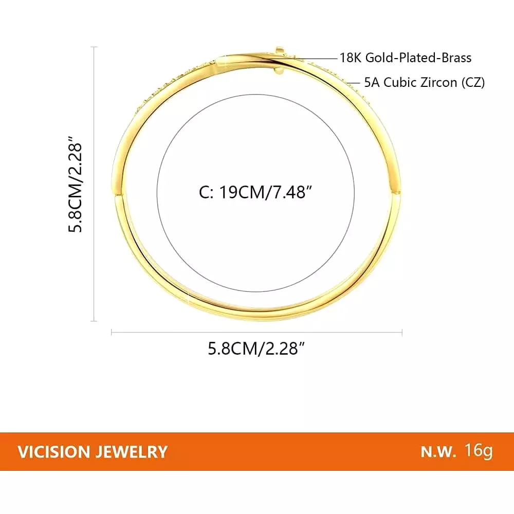 VICISION Bangle Bracelet Women