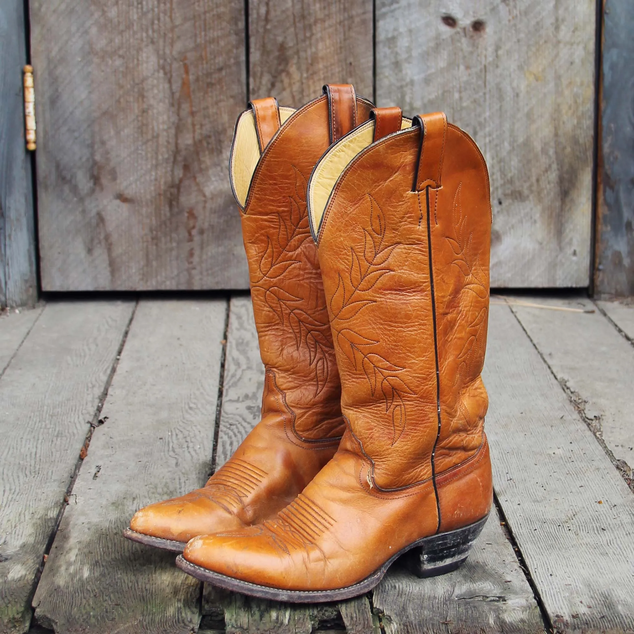 Vintage Falling Leaves Boots