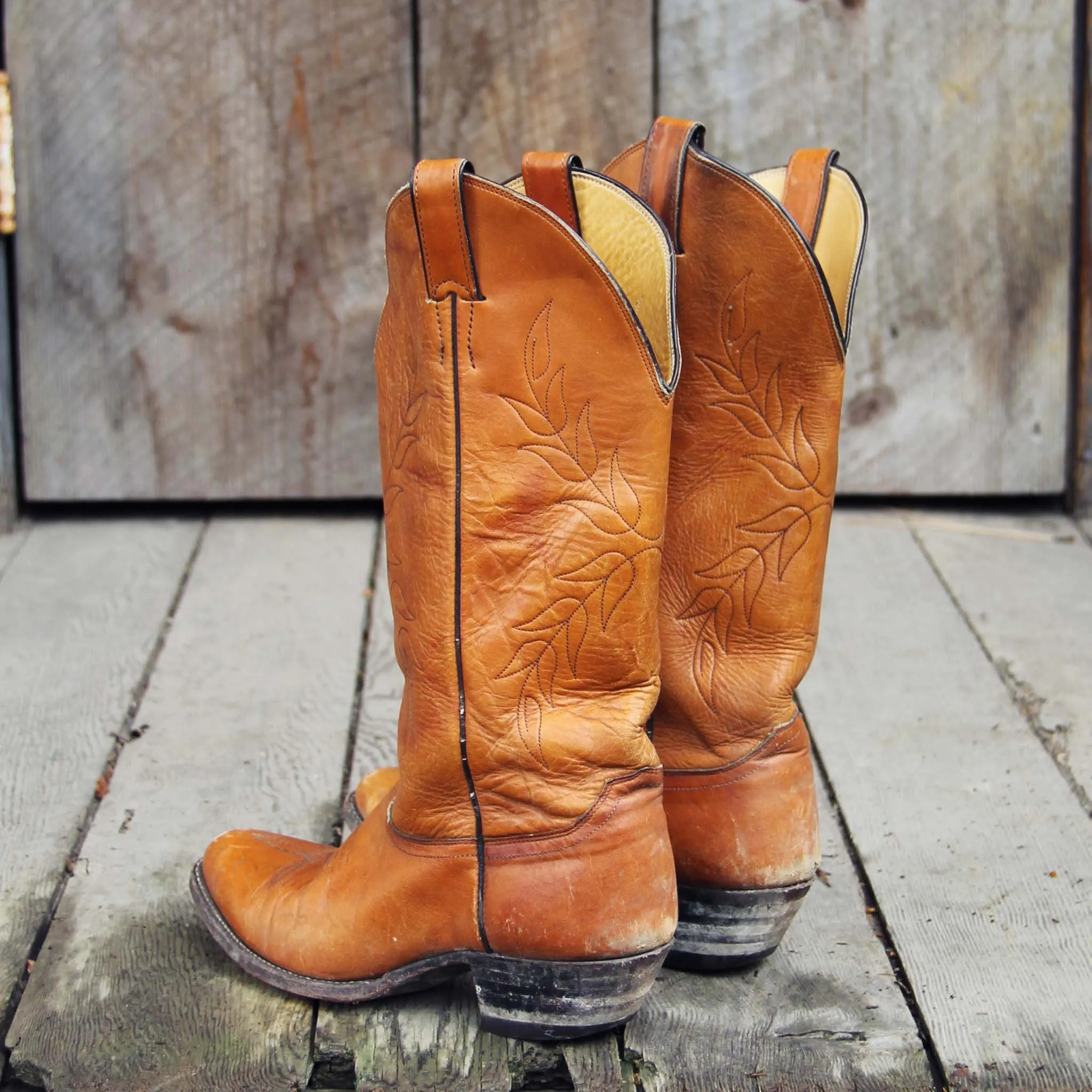 Vintage Falling Leaves Boots