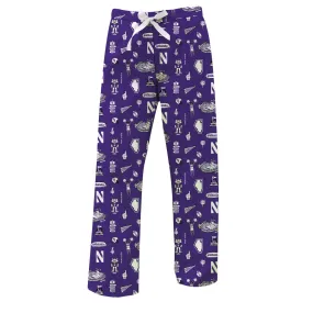 Vive La Fete Northwestern Wildcats Women's Purple Impressions Lounge Pants