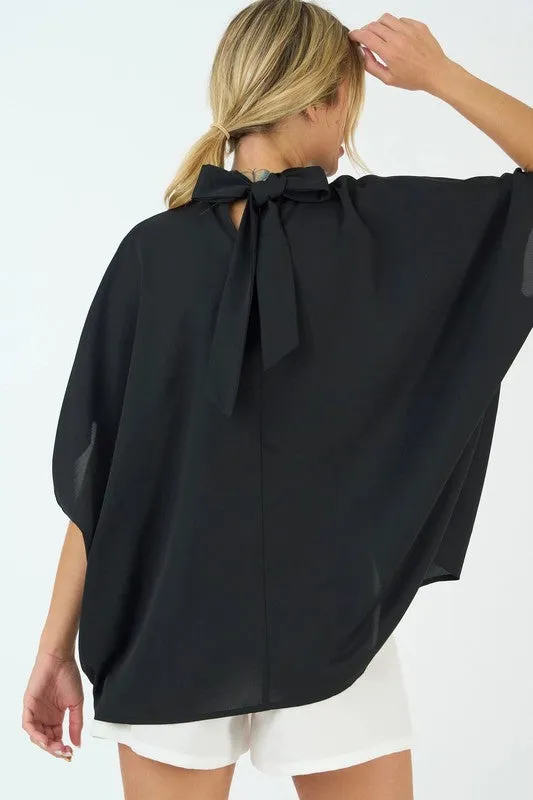 Wendy Batwing Tie Back Top