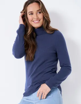 Women's Libby Merino Cashmere Roll Neck Jumper from Crew Clothing Company