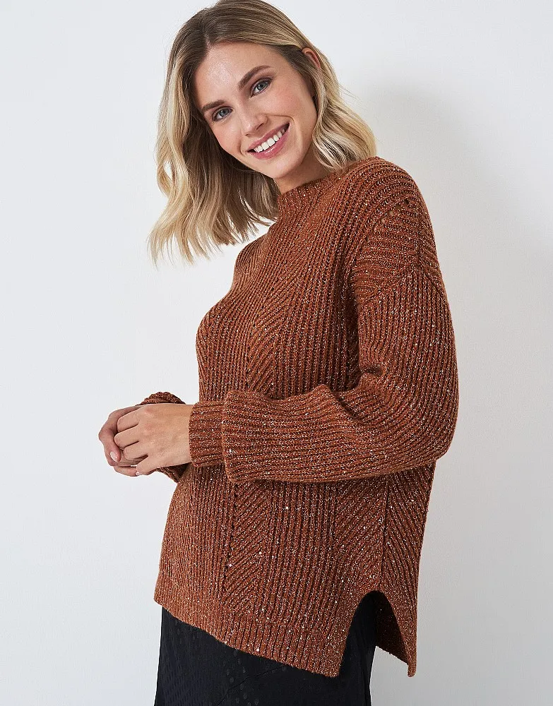 Women's Steph Jumper from Crew Clothing Company - Brown