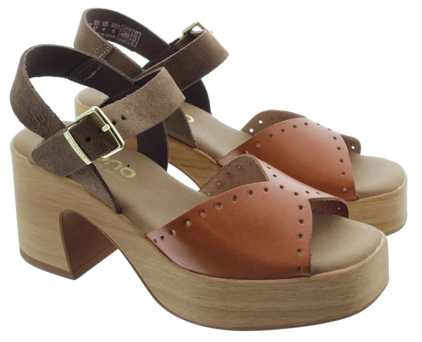 YOKONO Ladies Bonai 002 Heel Sandals In Tan